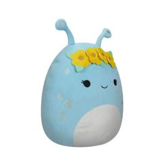 SQUISH Mallows Neelu Alien With Flower Crown Plush Toy Pastel Blue 12 Inch