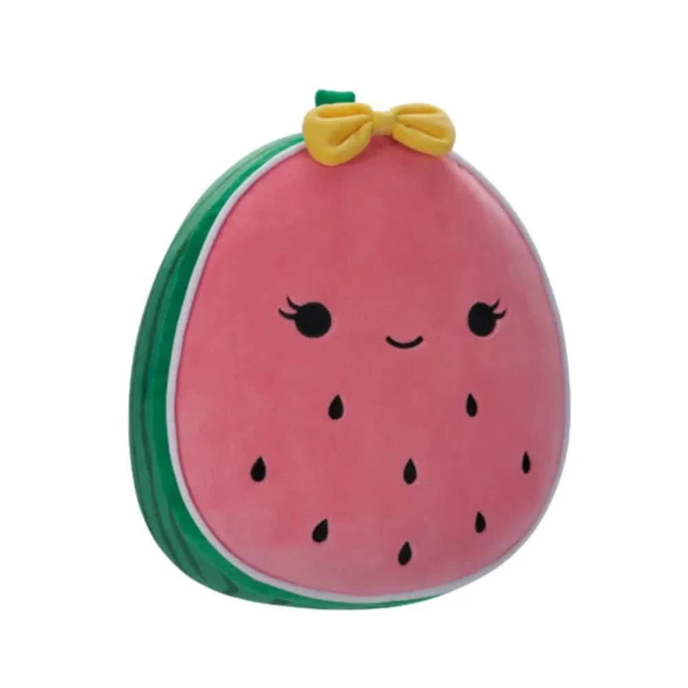 SQUISH Mallows Wanda Watermelon With Seeds And Bow Plush Toy Pink 12 Inch