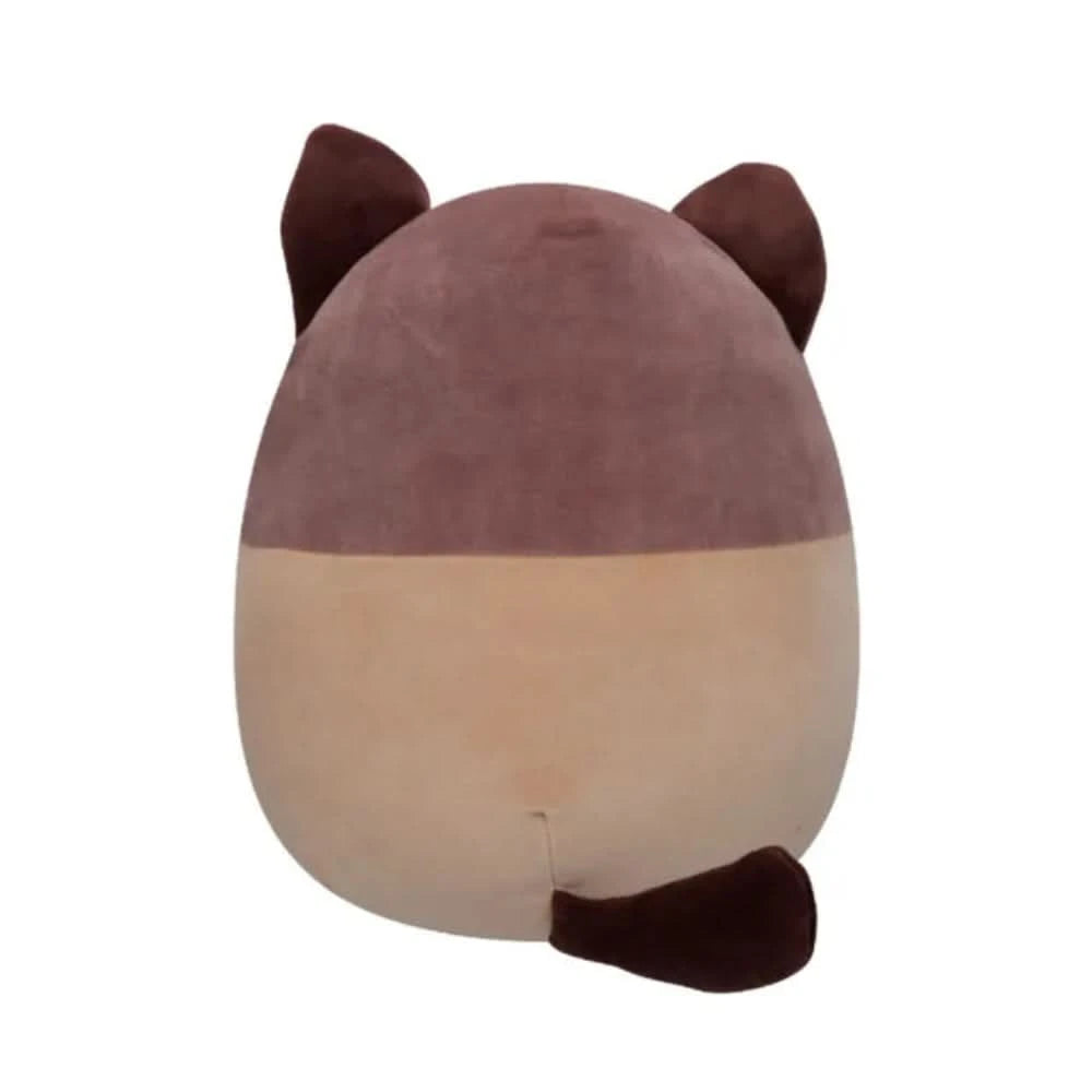 SQUISH Mallows Woodward And Tan Snowshoe Cat Plush Toy Brown 12 Inch