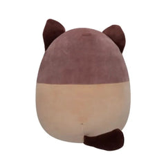 SQUISH Mallows Woodward And Tan Snowshoe Cat Plush Toy Brown 12 Inch
