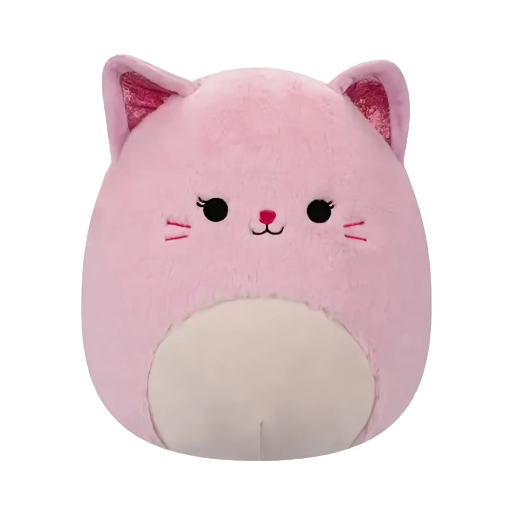 SQUISH Mallows Medium Celenia The Pink Cat Plush Fuzzamallow Master Asst B 12 Inch