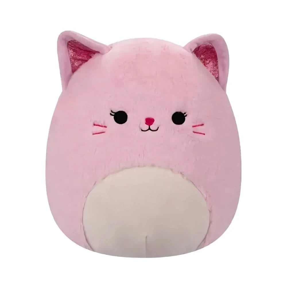 SQUISH Mallows Medium Celenia The Pink Cat Plush Fuzzamallow Master Asst B 12 Inch