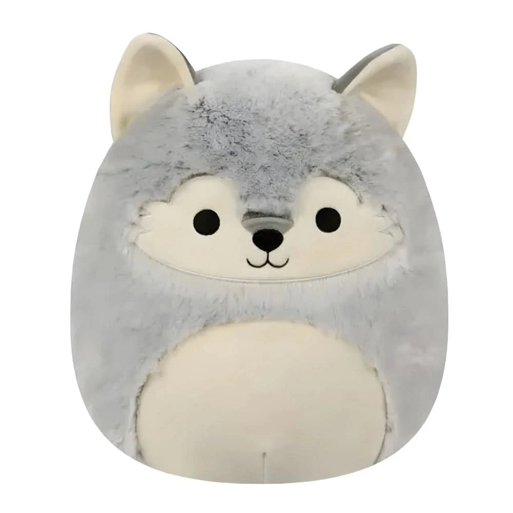SQUISH Mallows Medium Willy Wolf Plush Fuzzamallow Master Asst B 12 Inch
