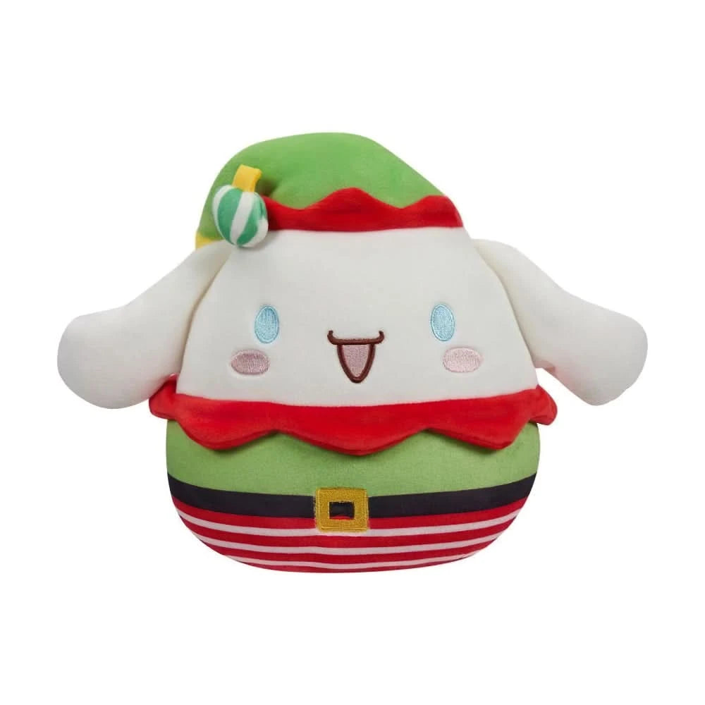 SQUISH Mallows Green and Red Cinnamoroll Sanrio Christmas Plush Asst 8 Inch