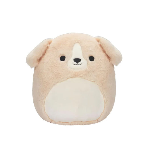 SQUISH Mallows Fuzzamallows Stevon Dog Plush Toy Tan 12 Inch