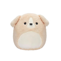 SQUISH Mallows Fuzzamallows Stevon Dog Plush Toy Tan 12 Inch