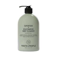 غسول الجسم من يوث تو ذا بيبول، سوبر فود + نياسيناميد مع مضادات الأكسدة وحمض الهيالورونيك، 485 مل