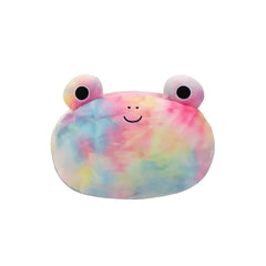 SQUISH Mallows Medium Plush Stackables Carlito Rainbow Tie-Dye Frog 12 Inch