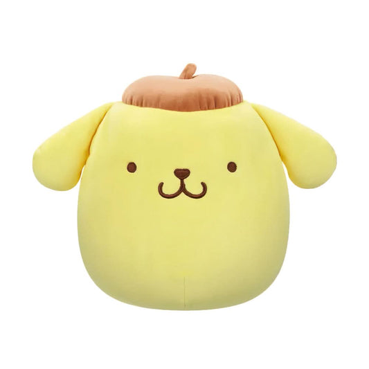 SQUISH Mallows Little Sanrio Core Pompompurin In Brown Cap Plush Toy 8 Inch