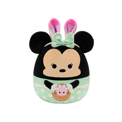 SQUISH Mallows Minnie In Green Dress With Bunny Ears Plush Toy 8 Inch