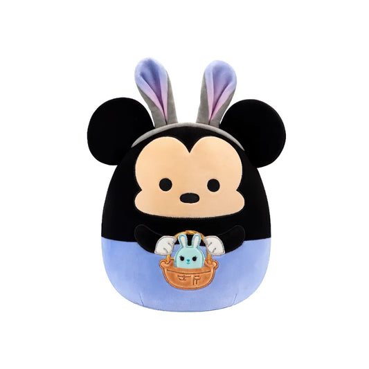 SQUISH Mallows Mickey In Blue Pants With Bunny Ears Plush Toy 8 Inch