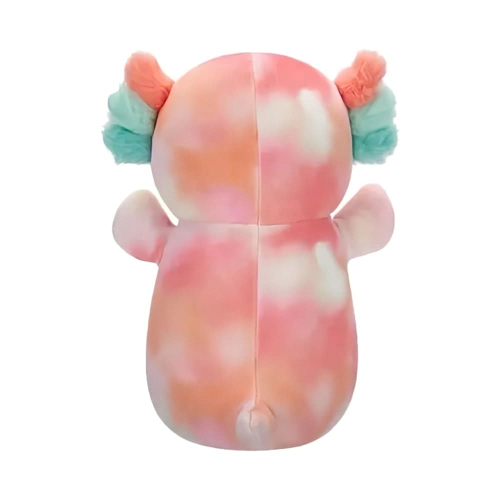 SQUISH Mallows Medium Plush Hugmees S24 Aksel-Tie Dye Axolotl 10 Inch