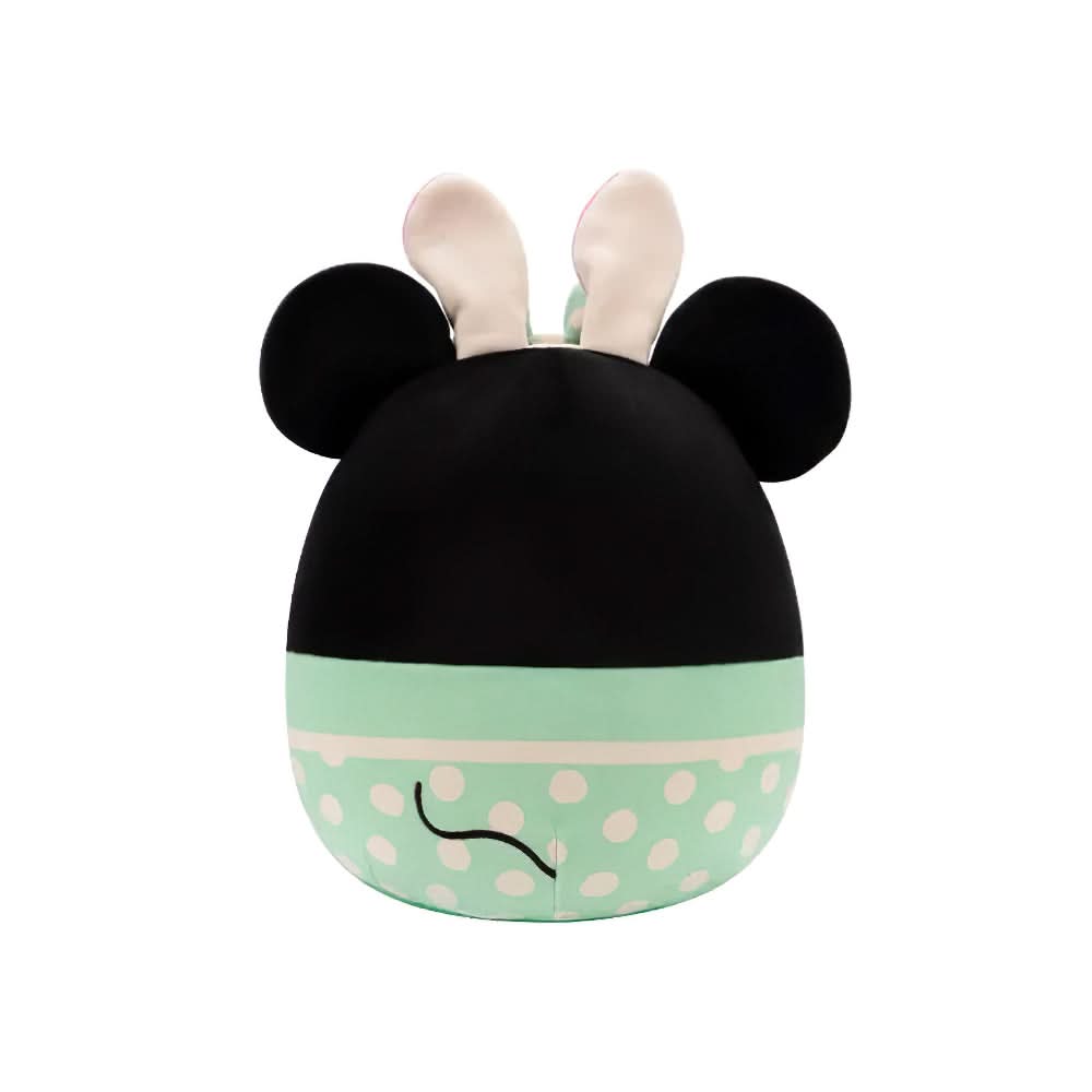 SQUISH Mallows Minnie In Green Dress With Bunny Ears Plush Toy 8 Inch