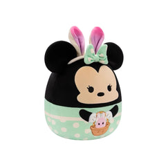 SQUISH Mallows Minnie In Green Dress With Bunny Ears Plush Toy 8 Inch