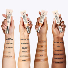 IT Cosmetics CC+ and Nude Glow Lightweight Foundation and Glow Serum with SPF40 32ml (Various Shades)