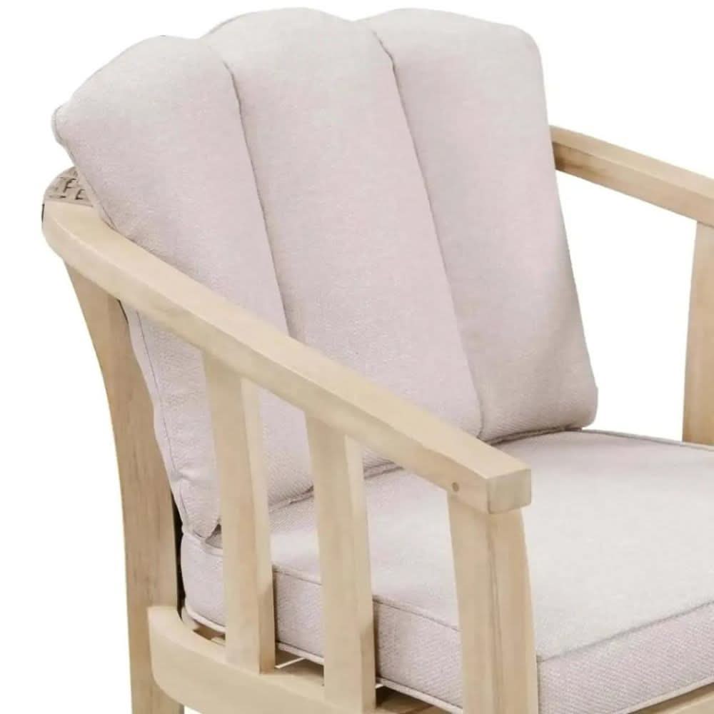 New In & Ace Exclusive Ashmore Classic Acacia Wood & Wicker Bar Chair (55.5 x 58 x 93.5 cm, 2 Pc.)