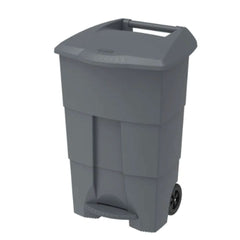 Cosmoplast Step-on Waste Bin with Pedal & Wheels 125L