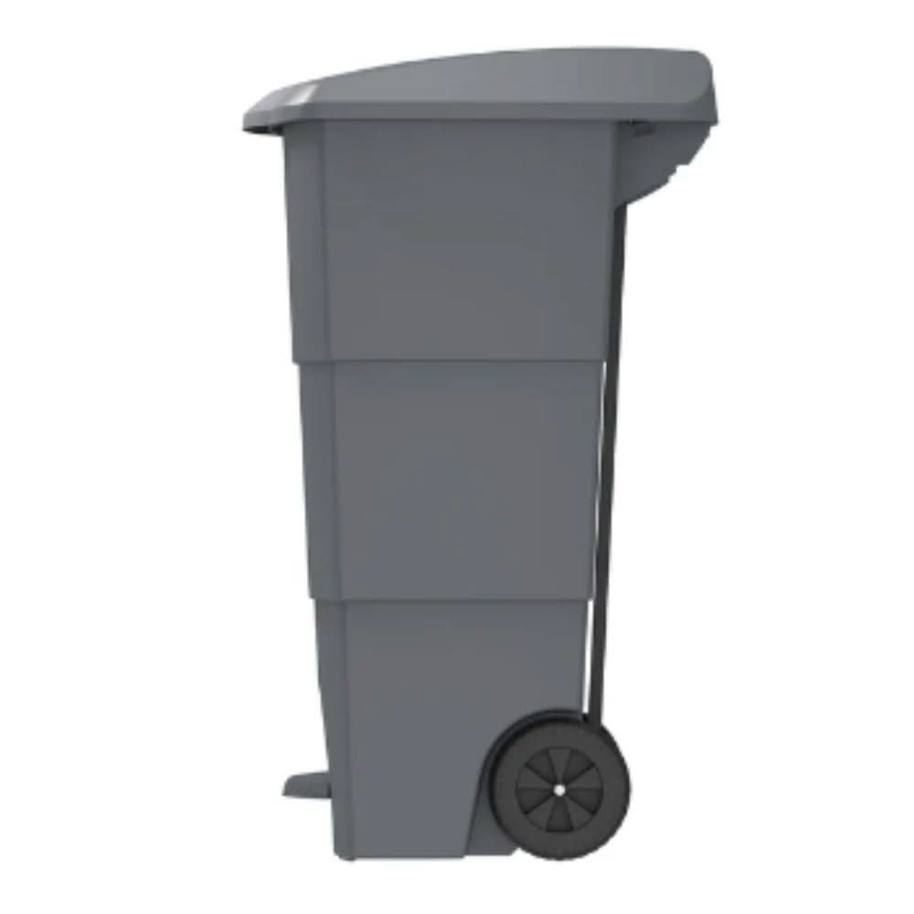 Cosmoplast Step-on Waste Bin with Pedal & Wheels 125L