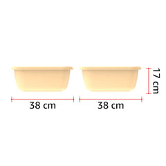 Cosmoplast Square Plastic Basin Tub 12L