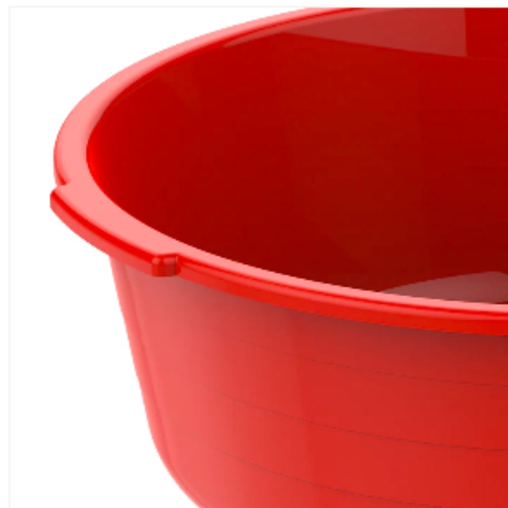 Cosmoplast 18" Round Plastic Basin Tub 22L