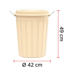Cosmoplast Round Plastic Drums with Lid 45L