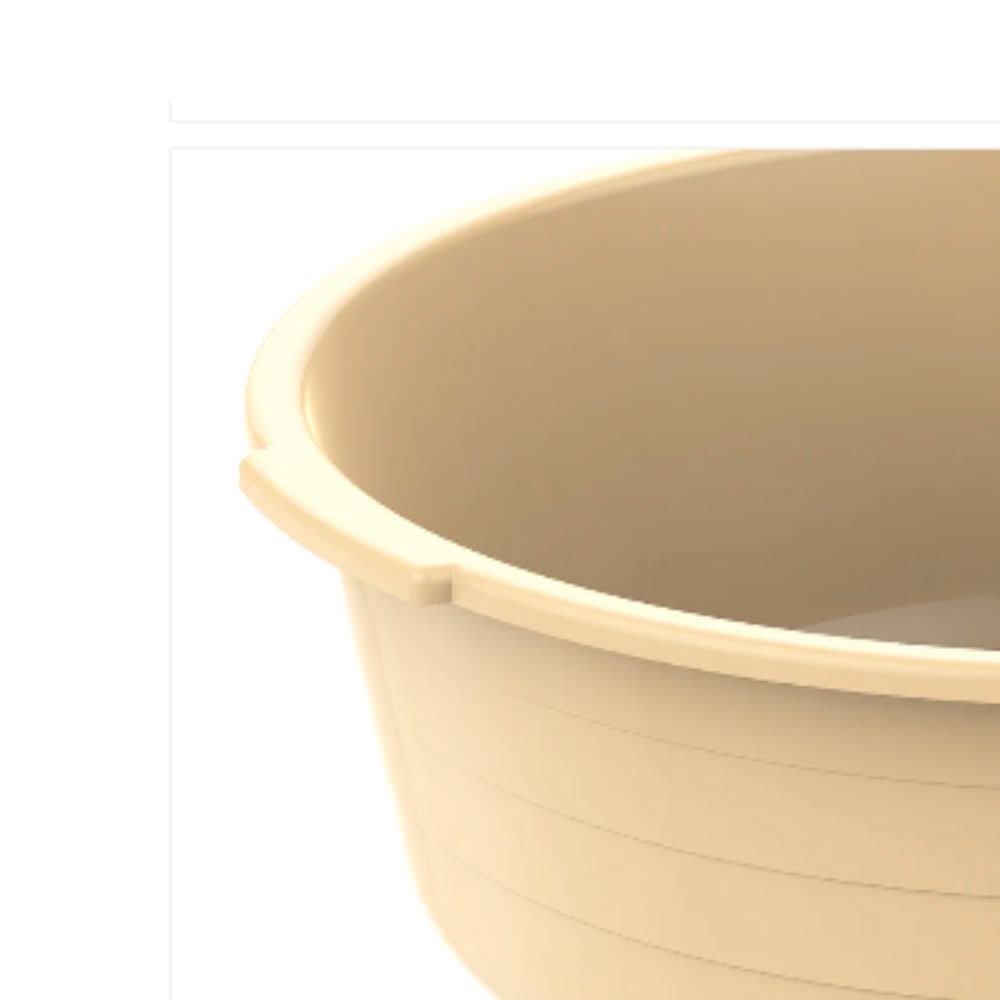 Cosmoplast 24" Round Plastic Basin Tub 34L
