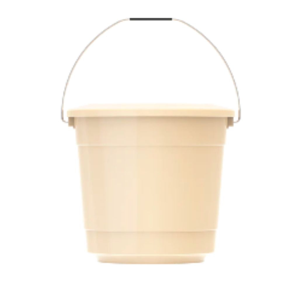 Cosmoplast EX 15L Round Plastic Bucket with Steel Handle