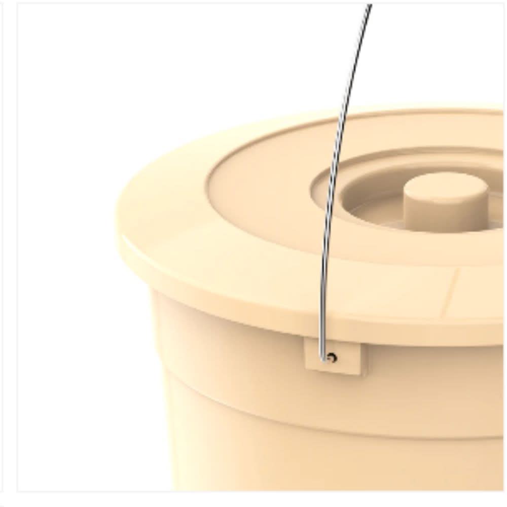 Cosmoplast EX 15L Round Plastic Bucket with Steel Handle
