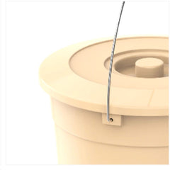 Cosmoplast EX 15L Round Plastic Bucket with Steel Handle