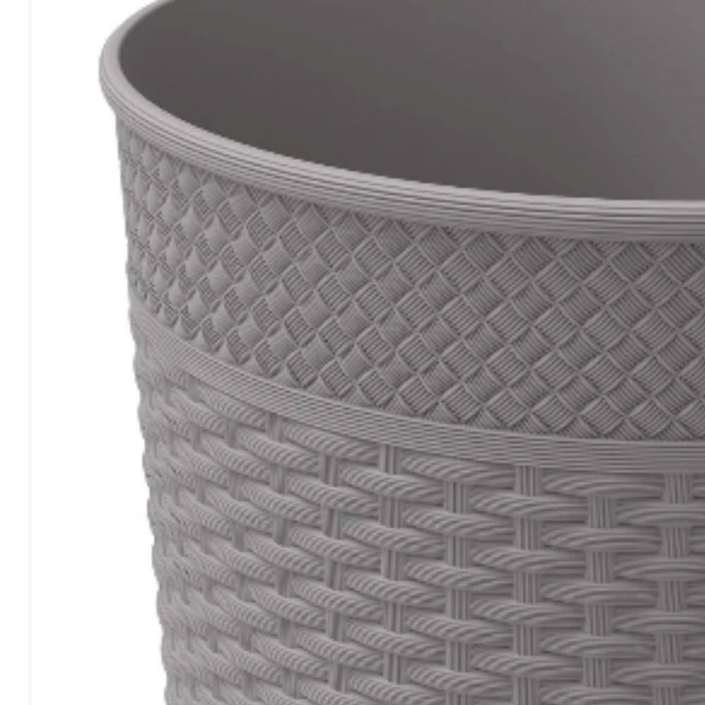 Cosmoplast Cedarattan Round Waste Basket 10L