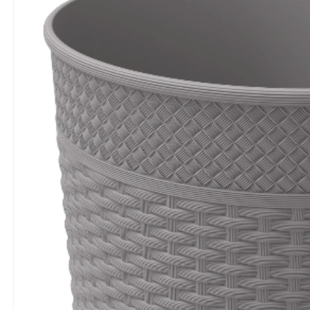 Cosmoplast Cedarattan Round Waste Basket 10L
