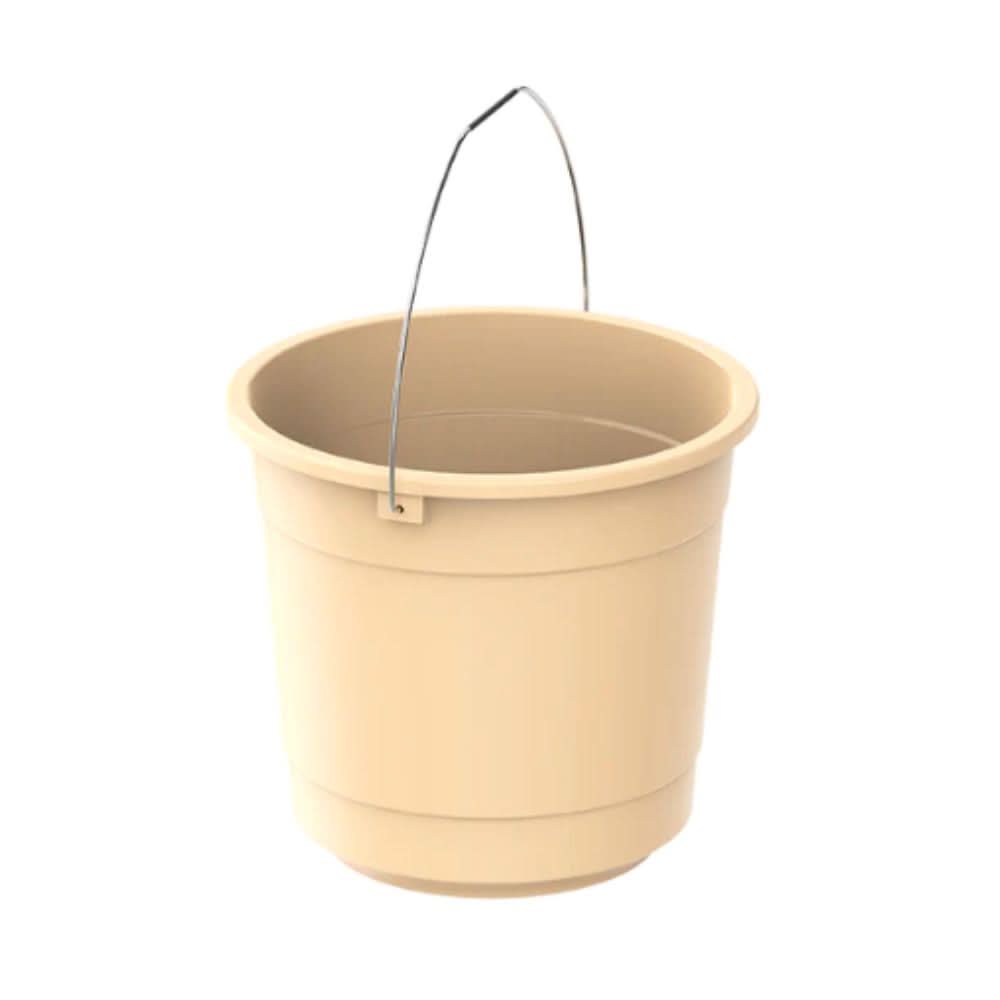 Cosmoplast EX 10L Round Plastic Bucket with Steel Handle