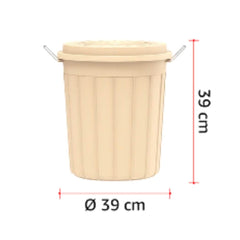 Cosmoplast Round Plastic Drums with Lid 30L
