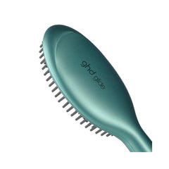 فرشاة تصفيف الشعر الحرارية ghd Glide Smoothing Hot Brush، فرشاة فرد الشعر السيراميكية - لون اليشم الجذاب