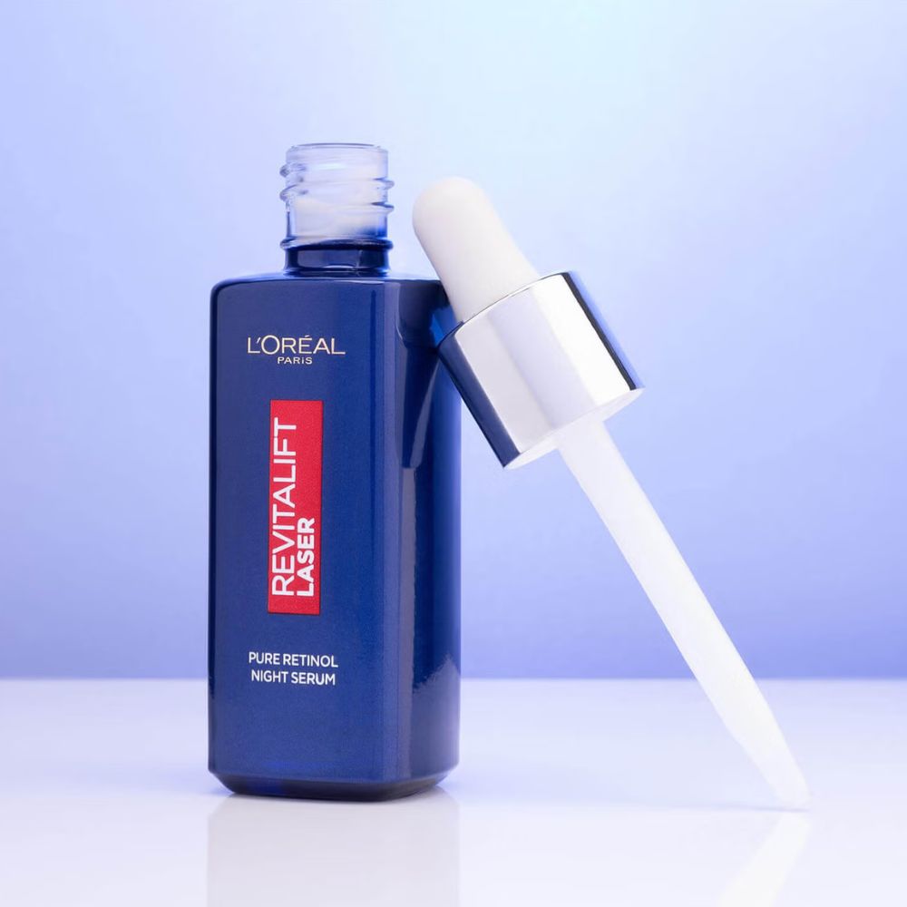 L'OrΓ©al Paris Hyaluronic Acid Serum and Revitalift Laser Retinol Serum Bundle