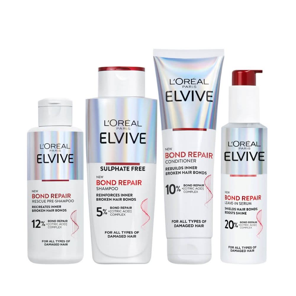 L'Orรฉal Paris Elvive Bond Repair Full Routine Bundle for Damaged Hair