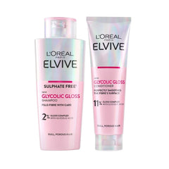 L'Orรฉal Paris Elvive Glycolic Gloss Shampoo and Conditioner Set for Dull Hair