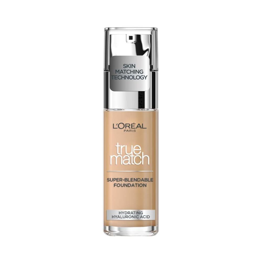 L'Orรฉal Paris True Match Liquid Foundation with SPF and Hyaluronic Acid 30ml (Various Shades)