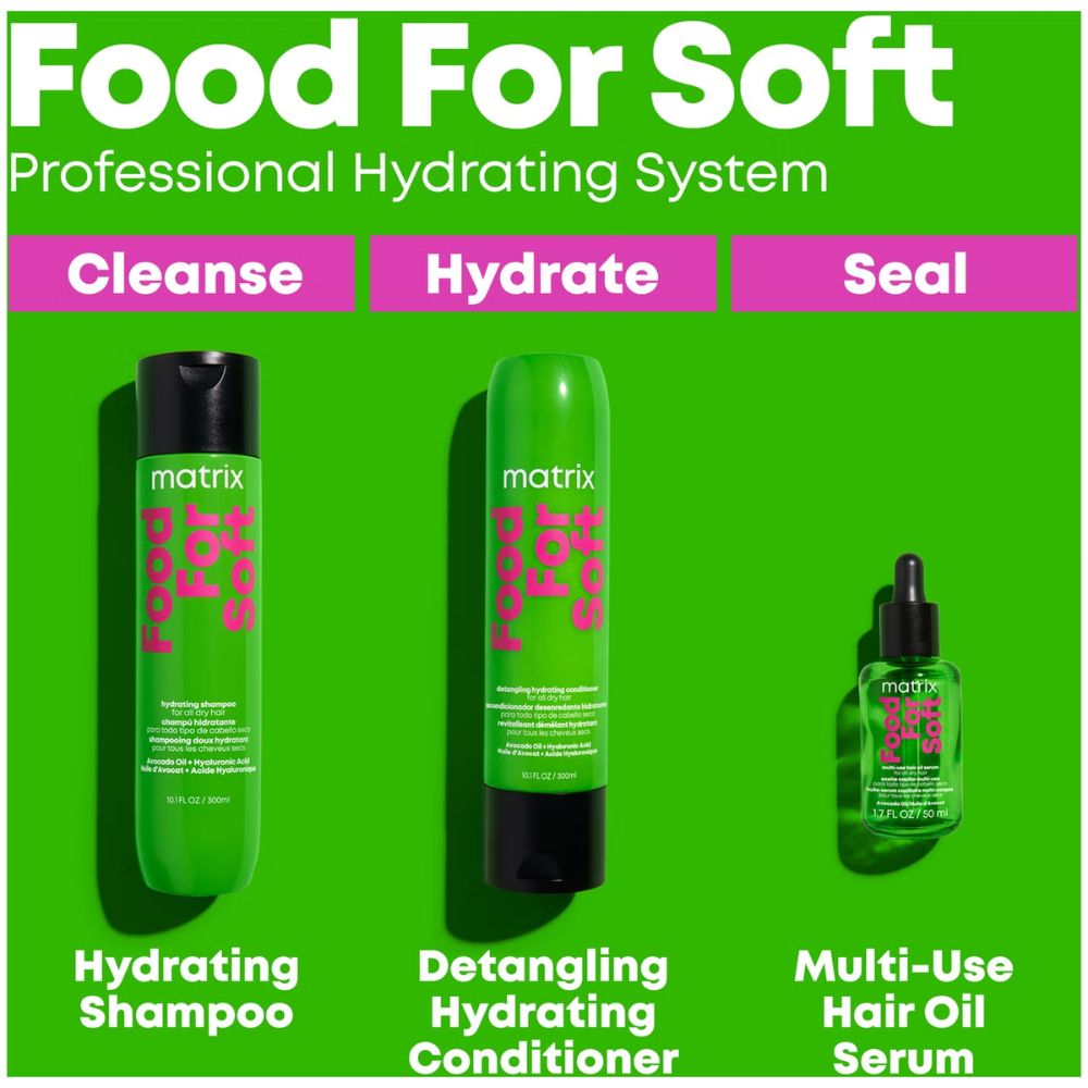 Matrix Food for Soft Multi-Use Hair Oil Serum Infused with Avocado Oil for All Dry Hair 50ml