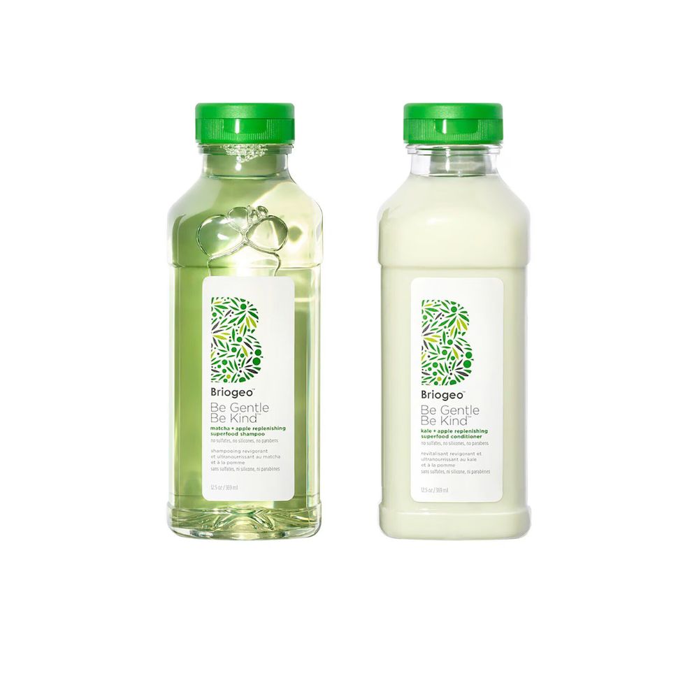 BRIOGEO Superfoods Apple, Matcha + Kale Shampoo + Conditioner Duo