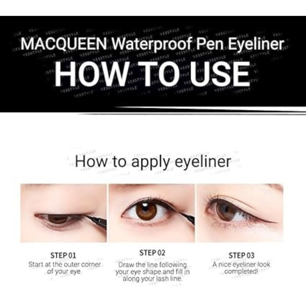 MACQUEEN - MQNY Waterproof Pen Eyeliner - 3 Colors