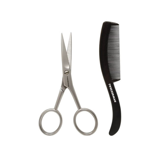 Tweezerman G.E.A.R. Moustache Scissors & Comb