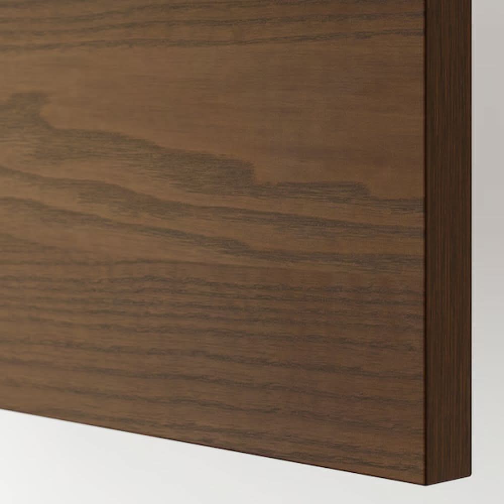 IKEA METOD 4 fronts for dishwasher, Stensta dark brown ash veneer, 60 cm