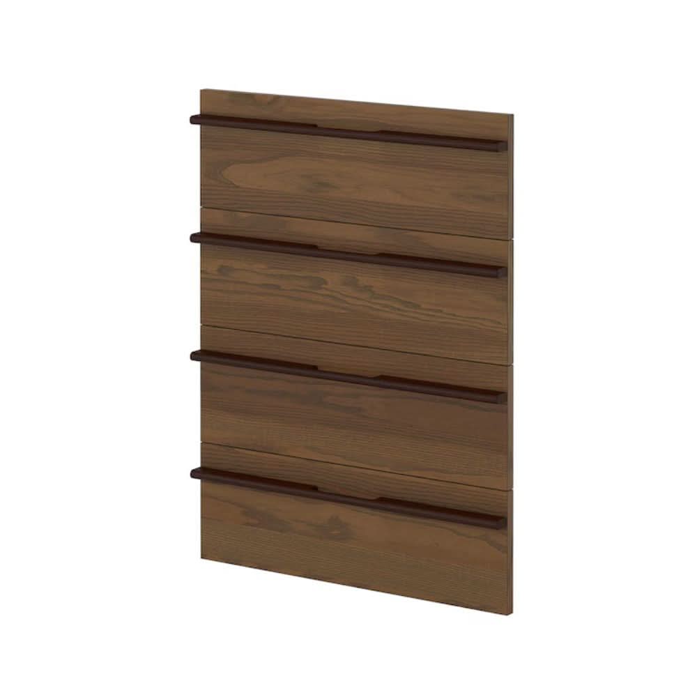 IKEA METOD 4 fronts for dishwasher, Stensta dark brown ash veneer, 60 cm