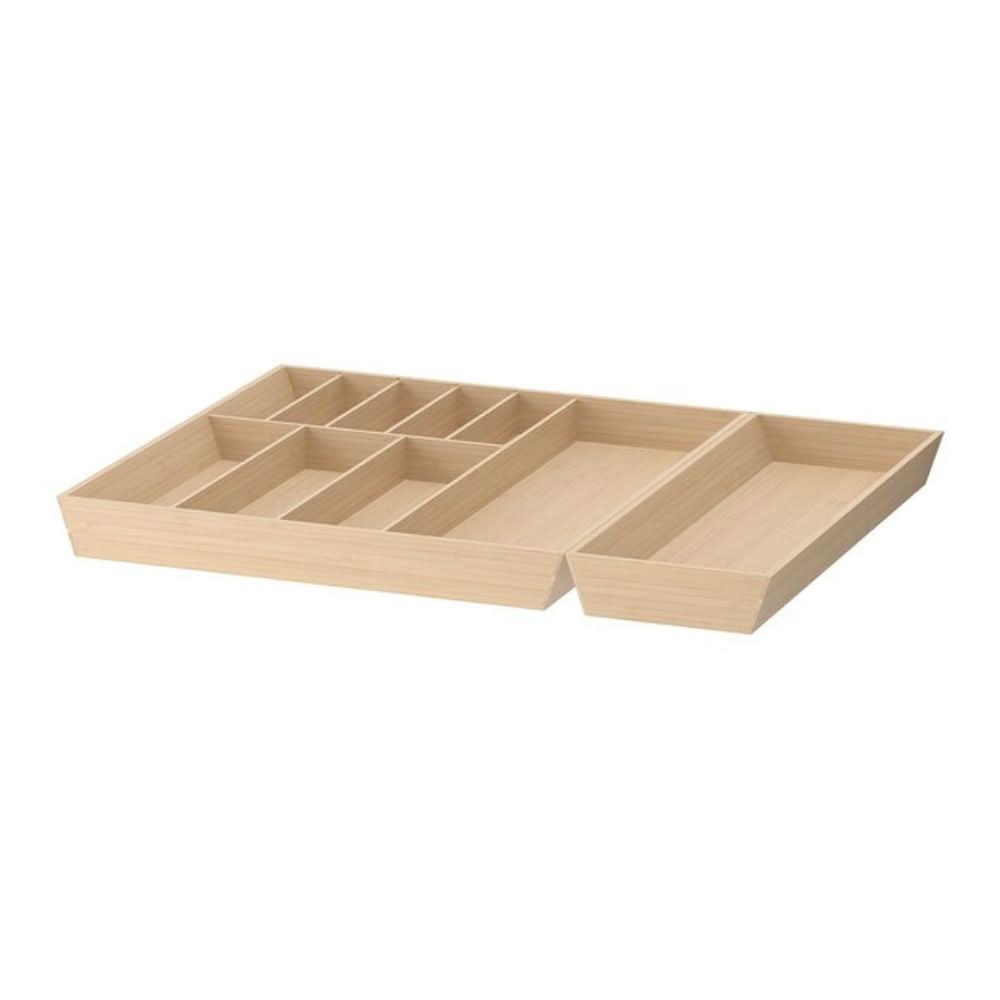 IKEA UPPDATERA صينية أدوات طعام/صينية أدوات، خيزران خفيف، 72x50 سم