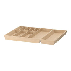 IKEA UPPDATERA Cutlery tray/utensil tray, light bamboo, 72x50 cm