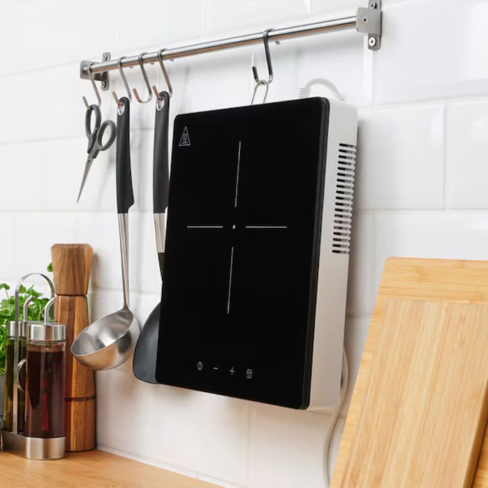 IKEA TILLREDA موقد الحث المحمول، منطقة واحدة، أبيض