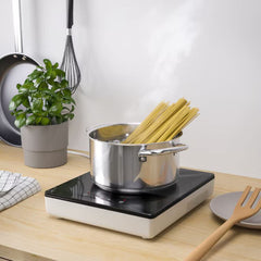 IKEA TILLREDA موقد الحث المحمول، منطقة واحدة، أبيض