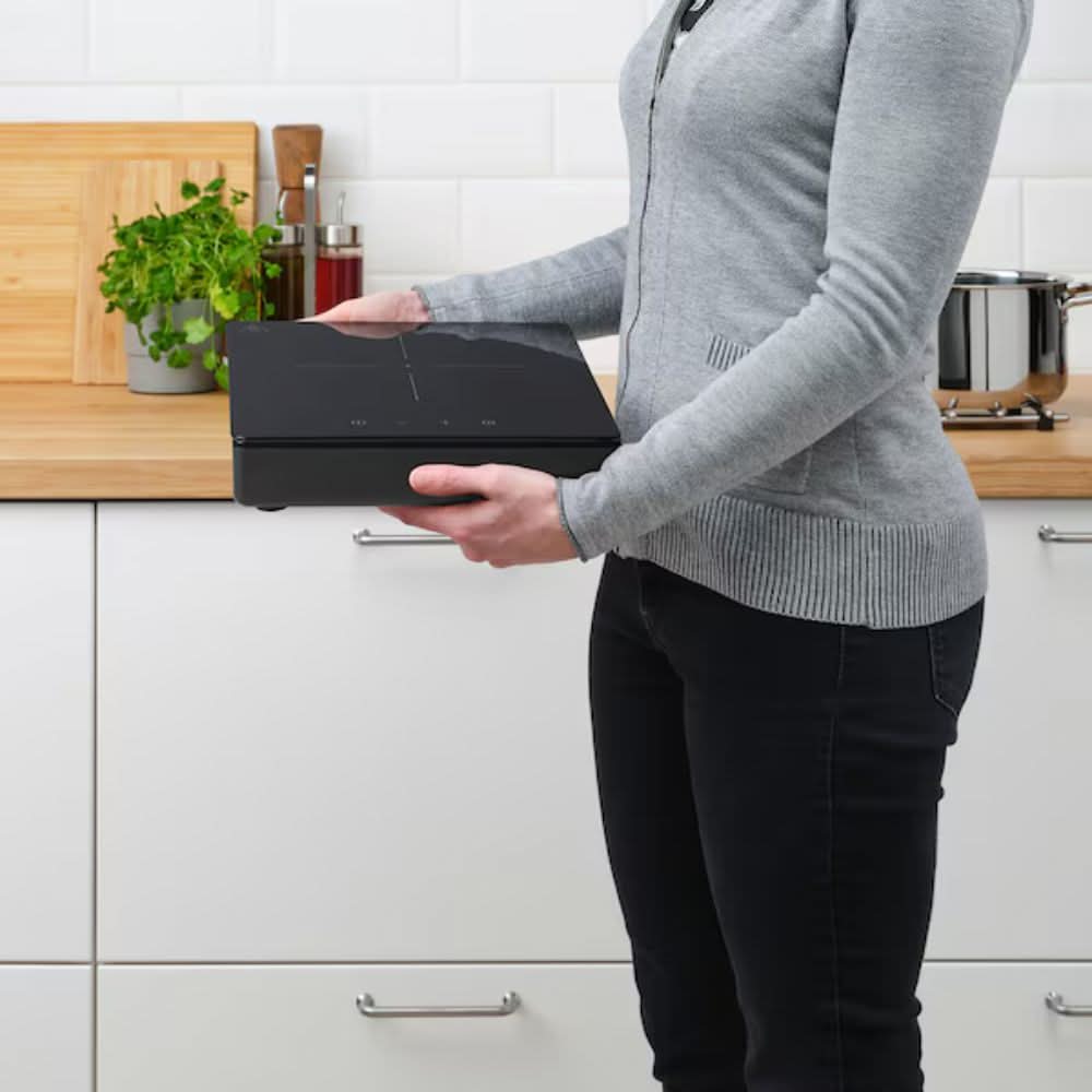 IKEA TILLREDA موقد الحث المحمول، منطقة واحدة، أسود