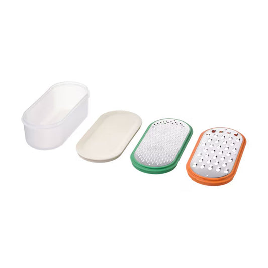 IKEA UPPFYLLD Grater with container, set of 4, mixed colours